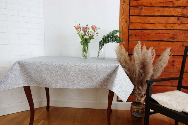 Kopio tuotteesta Kopio tuotteesta Pöytäliina GAR v.33, vaalea beige, neliö, teflonkäsittely