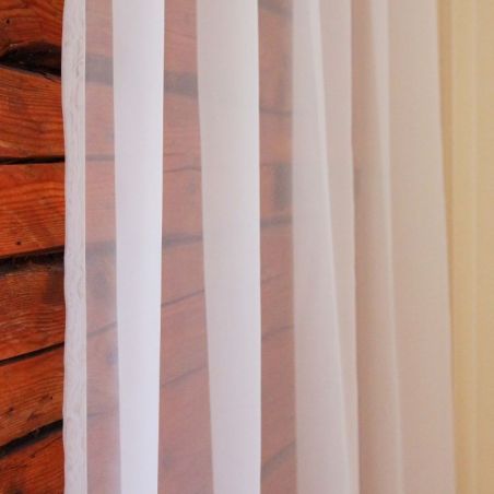 Tulle curtain LAURA 11101 v.03, white Tulle curtain LAURA 11101 v.03, white