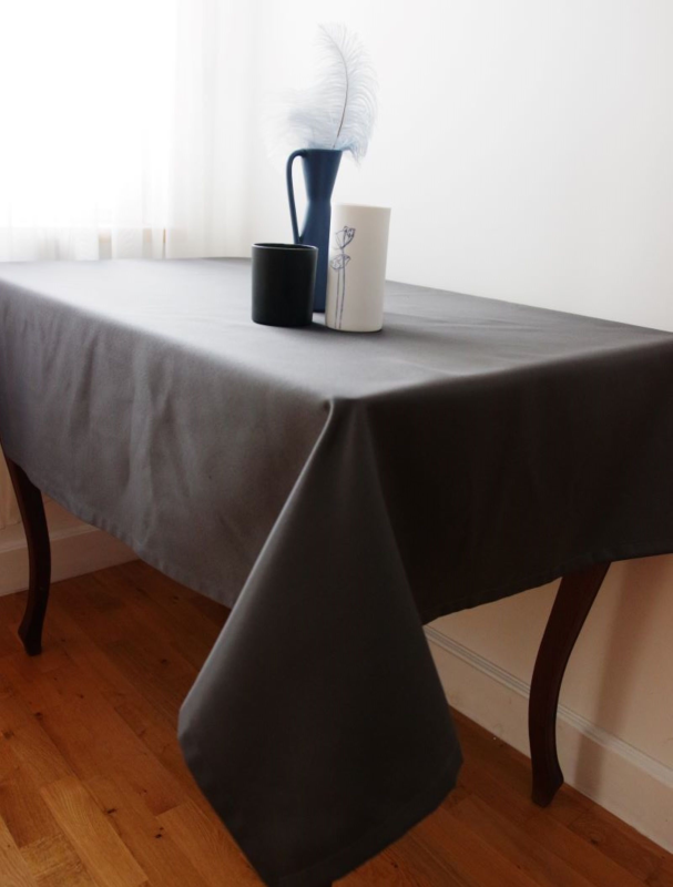 Tablecloth RASO v.44, dark gray, square