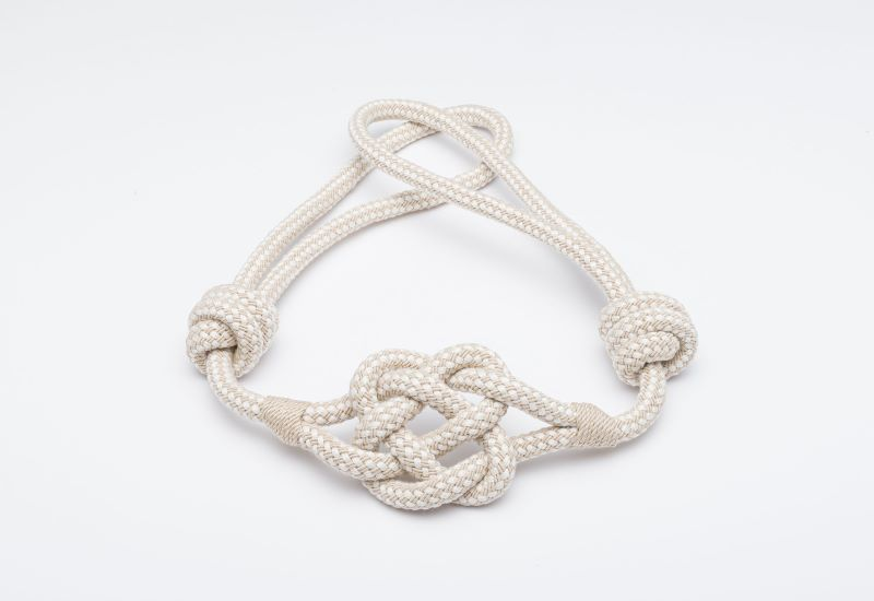 Curtain belt KNOTS v.08 cashmere