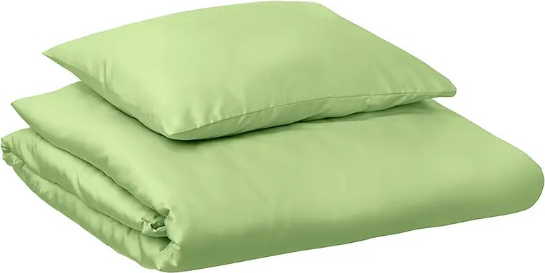 Pistaatsia roheline luksuslik voodipesu.