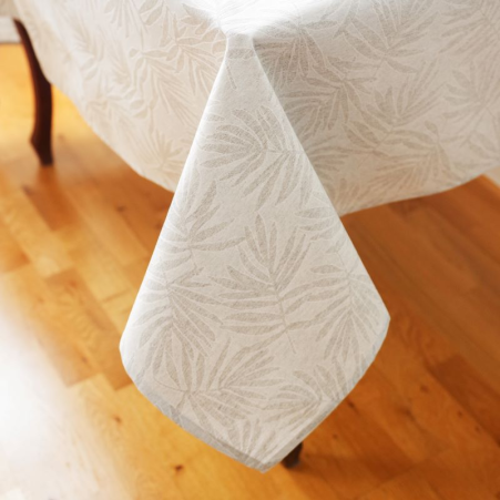 Tablecloth GAR v.33, light beige, square, with Teflon treatment Tablecloth GAR v.33, light beige, square, with Teflon treatment