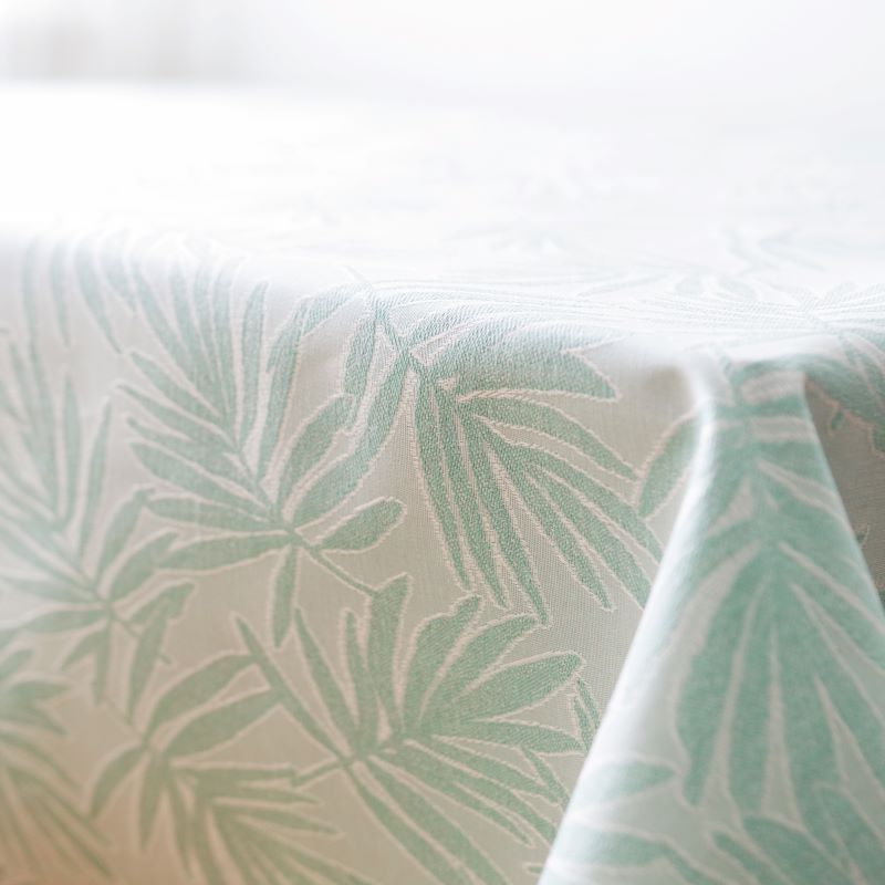 Tablecloth GAR v.304, gray, round, with Teflon treatment