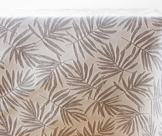 Tablecloth GAR v.304, gray, round, with Teflon treatment
