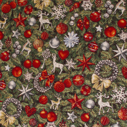 Pöytäliina KUUSIA kauttaaltaan, pyöreä