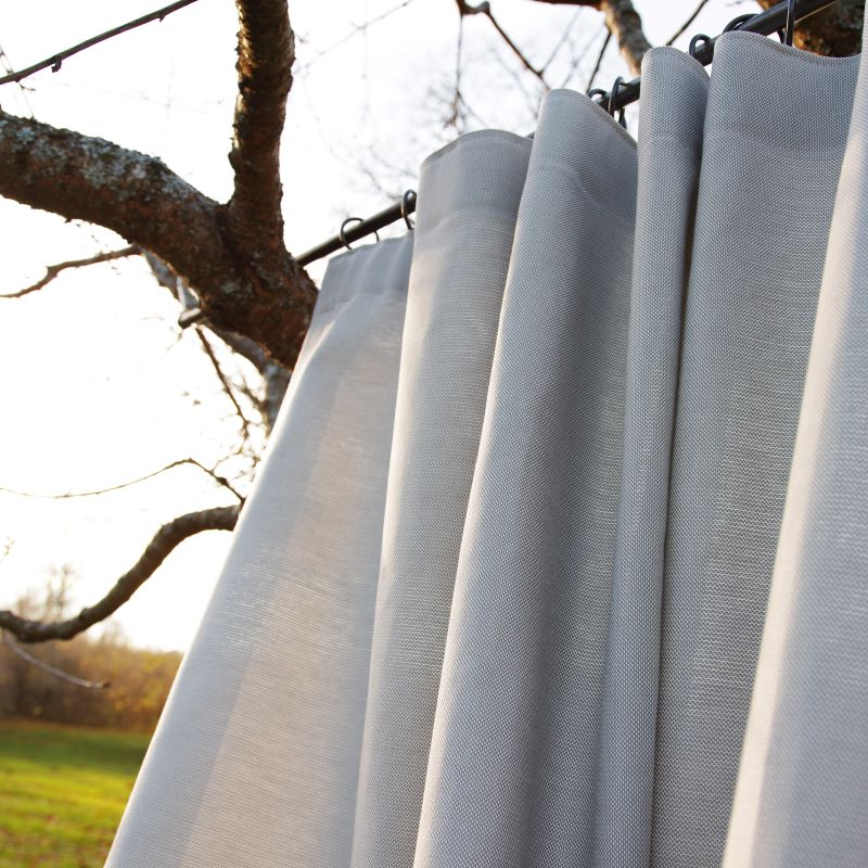 Outdoor curtain AGADIR v.91, light gray