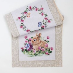 Jänestega lihavõtteteemaline linik.