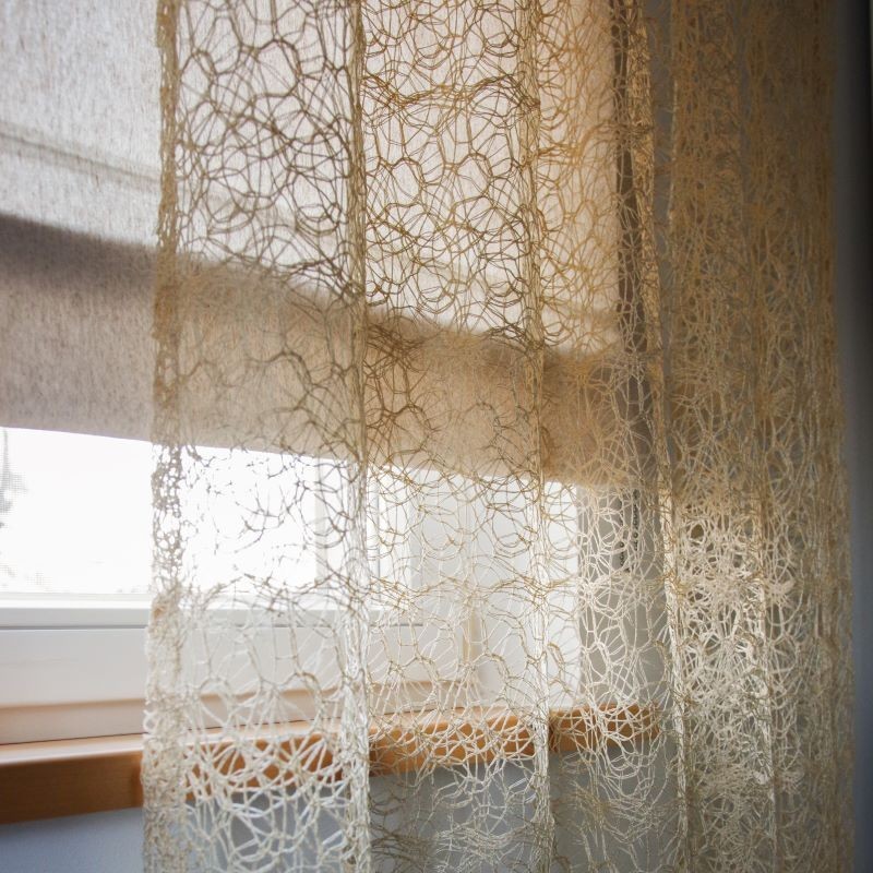Tulle curtain VENUS v.01, white