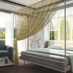 Tulle curtain VENUS v.01, white